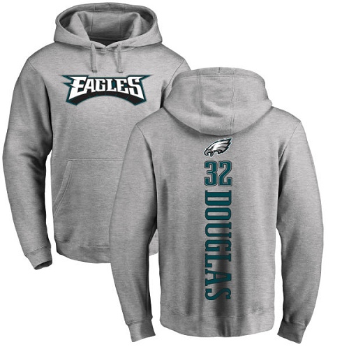 Men Philadelphia Eagles #32 Rasul Douglas Ash Backer NFL Pullover Hoodie Sweatshirts->nfl t-shirts->Sports Accessory